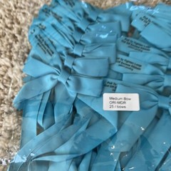 New Turquoise Medium Bows 25 Adjustable Chair Sashes Wedding Easter Garland