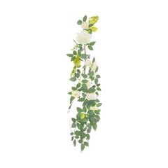 10pcs Wedding Chair Decorations Wedding Aisle Floral Artificial Flowers Handmade