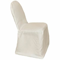 YCC Linens – 6 Pack Polyester Banquet Chair Covers, Slip Covers for Weddings