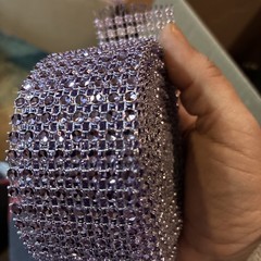 DIAMOND MESH WRAP ROLL RHINESTONE SPARKLE BLING RIBBON