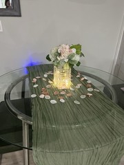 Wedding Decorations Set Floral Backdrop Centerpieces Signs Bouquets LED Lights