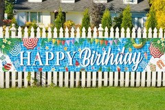 Large Happy Birthday Pool Party Banner, Pool Birthday Party Decorations, Pool…