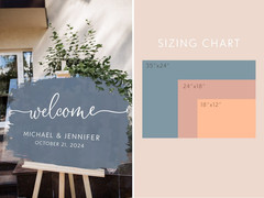 Acrylic Wedding Welcome Sign, Wedding Decor, Clear Acrylic Wedding Sign