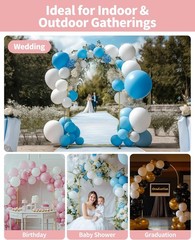 Metal Arch Backdrop Stand Wedding Event Party Frame Decoration Easy Assembly