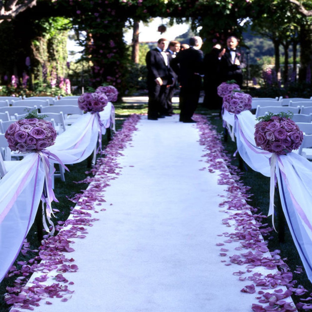 25ft Bridal Satin Aisle Runner 22 Colors Wedding 100% Polyester Satin Fabric