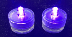 36 PURPLE Led Submersible Waterproof Wedding Floral Decoration Party Tea Light