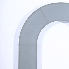 8ft DUSTY BLUE Fitted Spandex Open Arch Double Sided Backdrop STAND COVER Party