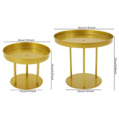 20cm/30cm Circular Flower Stands 10Pcs Wedding Flower Stand, Gold Flower Stand