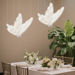 2PCS Butterfly Floor Lamp 110V Wedding Decor Aisle Light 25W LED Butterfly Lamp