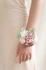 Ling’s Moment 2pcs Prom Wrist Corsage Artificial Flowers, Girl/Mother Corsage…