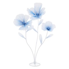 3-Head Wedding Artificial Flower Gradient Blue Wedding Decor Artificial Flower