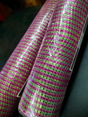 2 Rolls Deco Mesh 21″ Genuine Craig Bachman 30Ft, Metallic Hot Pink & Lime Green