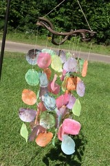 Beach Wedding Pastel Colors Hanging Seashell Decor, 35″ + G-51
