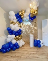 FOTIOMRG 110pcs Royal Blue Balloon Garland Arch Kit, 18 12 10 5 inch Royal Bl…