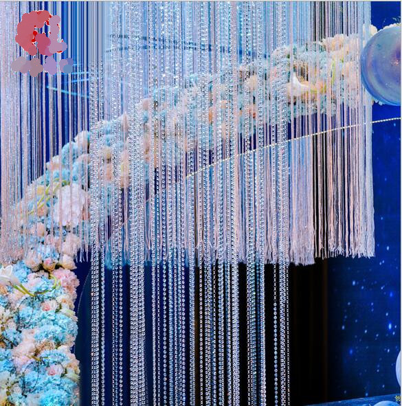 Multi-Diamond Cut Crystal Beaded Garland/Strand-72 Inch Long – 1 Piece