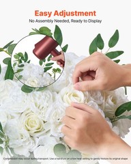 VEVOR Flower Balls Wedding Centerpieces 17.7-Inch Fake Flower Arrangement 10 PCS