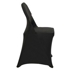 Uimoso 50PCS Black Stretch Spandex Chair Covers for Events and Dining