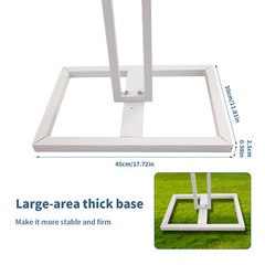 10FT Backdrop Stand Heavy Duty w/ Base Adjustable Pipe Drape Backdrop Stand Kit