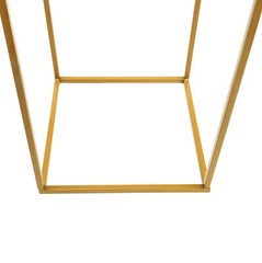 2Pc Gold Metal Floor Stand Iron Column Vase Holder Wedding Decor