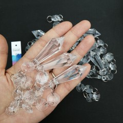 30pcs Long Cone Pendant Acrylic Bead String Garland Chandelier Curtain Party DIY
