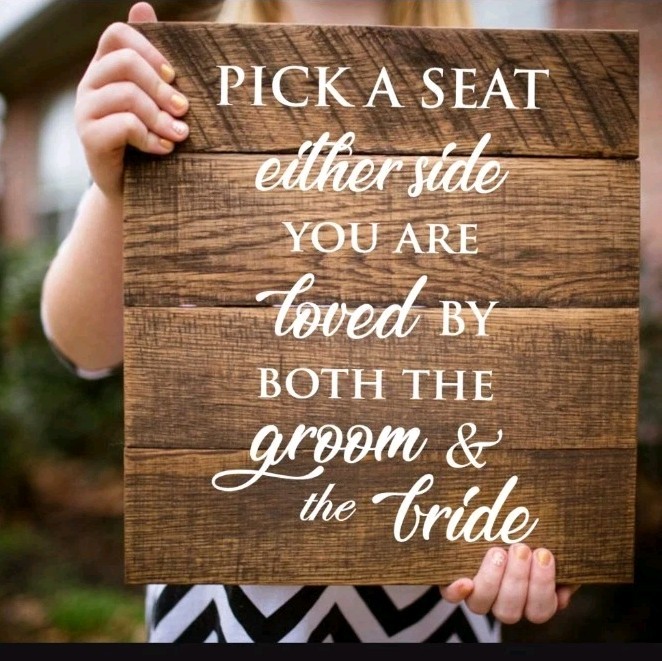 Wedding Sign Vinyl “DECALS” White Letters (Sign Not Included) NEW