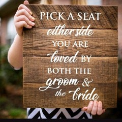 Wedding Sign Vinyl “DECALS” White Letters (Sign Not Included) NEW