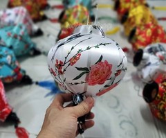 Set 50 pcs Vietnam Bamboo Silk Lanterns 22cm Mid-Autumn Festival Decorations
