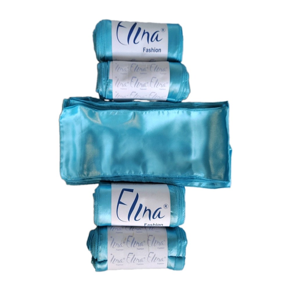 55 Elina Fashion Satin Chair Sashes 6×108 Aqua Turquoise Event Party Decor