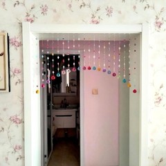 Crystal Beaded Curtain, Multicolor Hanging Door Decoration with Acrylic Balls, R