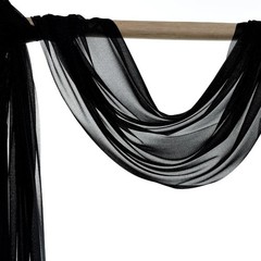 MDS Pack of 10 Yard Wedding Arch Draping Drapery Fabric Sheer Chiffon Fabric …