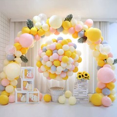 Round Metal Wedding Arch Multiple Application For Birthday Party Celebration Dec