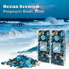 Potpourri Bowl Filler with ential Oil – Ocean Scented Dried Flower