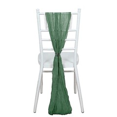 5 OLIVE GREEN Gauze Cheesecloth CHAIR SASHES Party Events Decorations Supplies