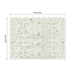 10Pcs Artificial Flower Wall Panels 15.7*23.6in Outdoor/indoor Decor Flower Wall