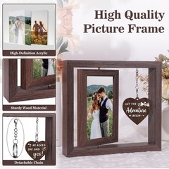 He Asked She Said Yes – Let the Adventure Begin Picture Frame Engagement Gift…