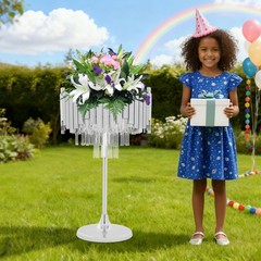 Modern Flower Stand forWedding Birthday Party Events,Silver Wedding Flower Stand