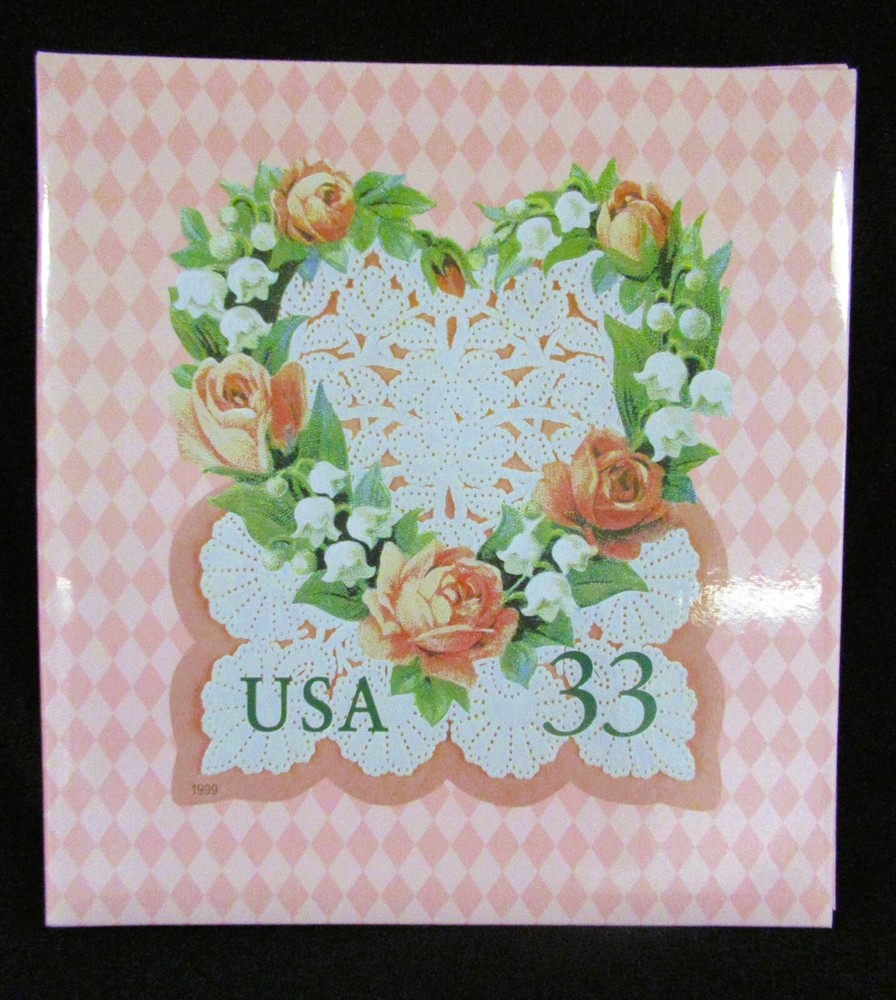 The LOVE STAMP COLLECTOR’S ALBUM : 1998 USPS : 8 Acid Free Pocket Pages : NEW