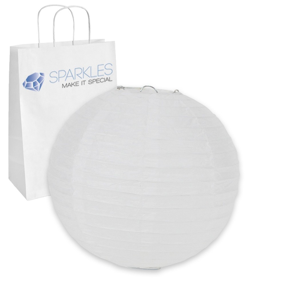 10 pcs 8″ inch Chinese Paper Lantern – White – Wedding Party Event Decoratio mm