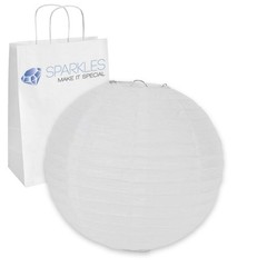 10 pcs 8″ inch Chinese Paper Lantern – White – Wedding Party Event Decoratio mm
