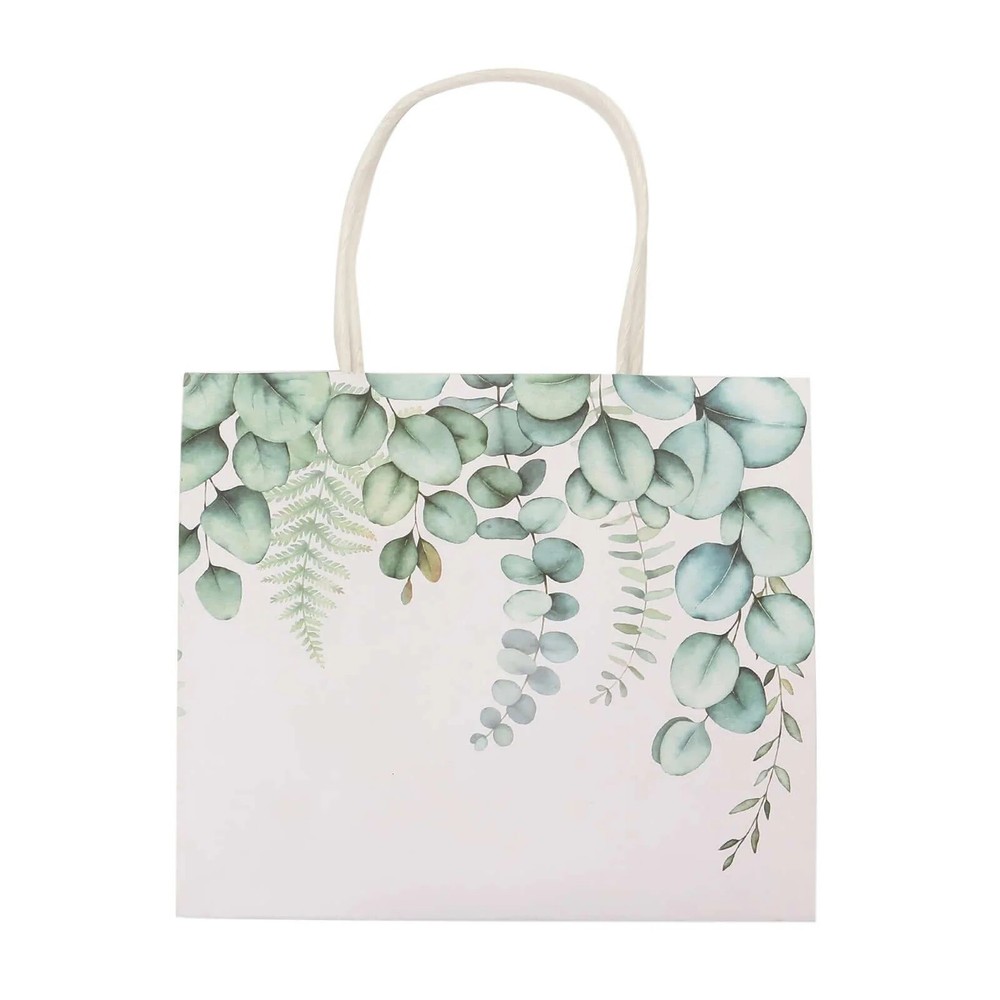 12 Floral 7″ Paper Gift Bags with Handles Party Wedding Events Decorations