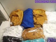 Qty = 29 Chair Covers Many Styles and Colors Blue, Gold, Purple, Pink, Burgundy