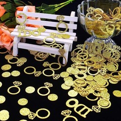 Gold Wedding Confetti Engagement Party Decorations Bridal Shower Confetti