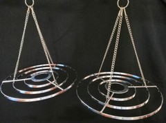 2Pcs Chrome Hanger Chandelier Frame Wedding Party Centerpiece Decoration 8.6″