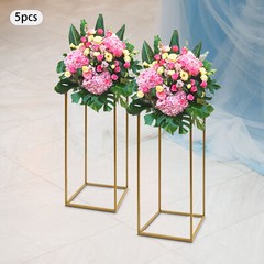 Wedding Flower Stand, Gold Flower Holder, Rectangular Flower Rack