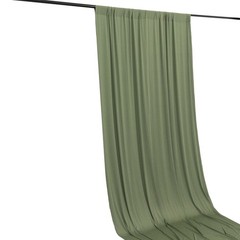 5 ft x 10 ft DUSTY SAGE GREEN 4-Way Stretch Spandex Divider Backdrop Curtain