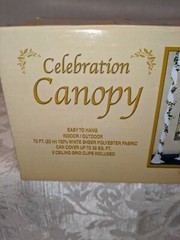 Elite Collection Celebration Canopy – Wedding Supplies #53025w Covers 32Sq. Ft.