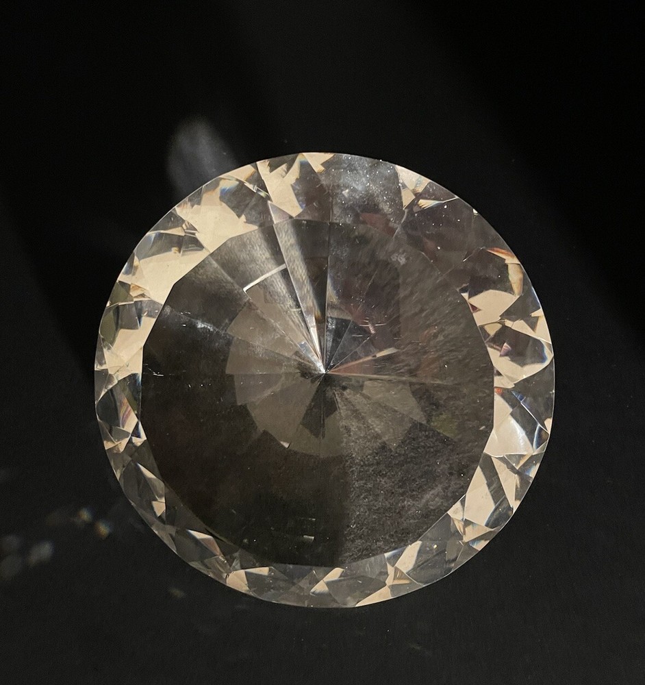 Crystal Diamond Paperweight Unique 6 inch, 150mm