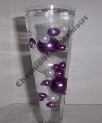 10 14 18 30 Plastic Pearls Balls Beads Marble Sphere Vase Filler Scatter Wedding