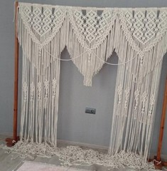 Handmade Macrame Wedding Backdrop | Large Boho Cotton Wedding Ceremony