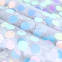 IRIDESCENT 8×8 ft Big Payette Sequined BACKDROP CURTAIN Wedding Home Decorations